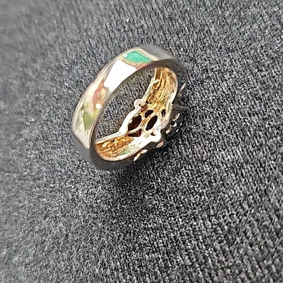 STERLING SILVER RUBY SAPPHIRE EMERALD CZ RING - Picture 7 of 11